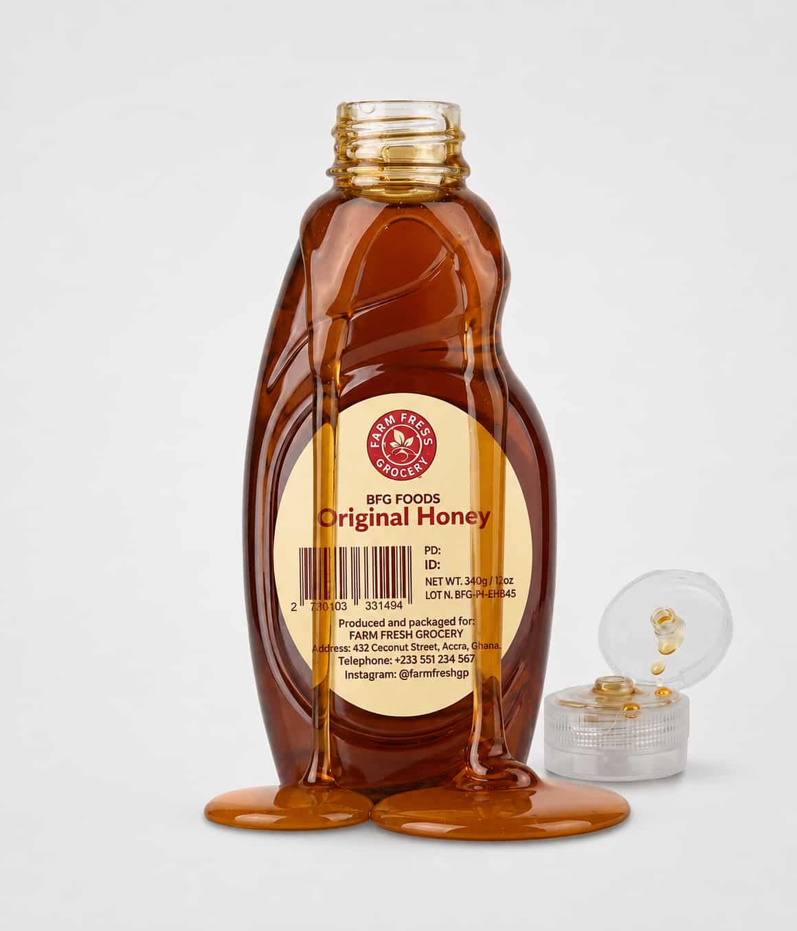 Farm Fresh Grocery Original Honey in a 340g bottle