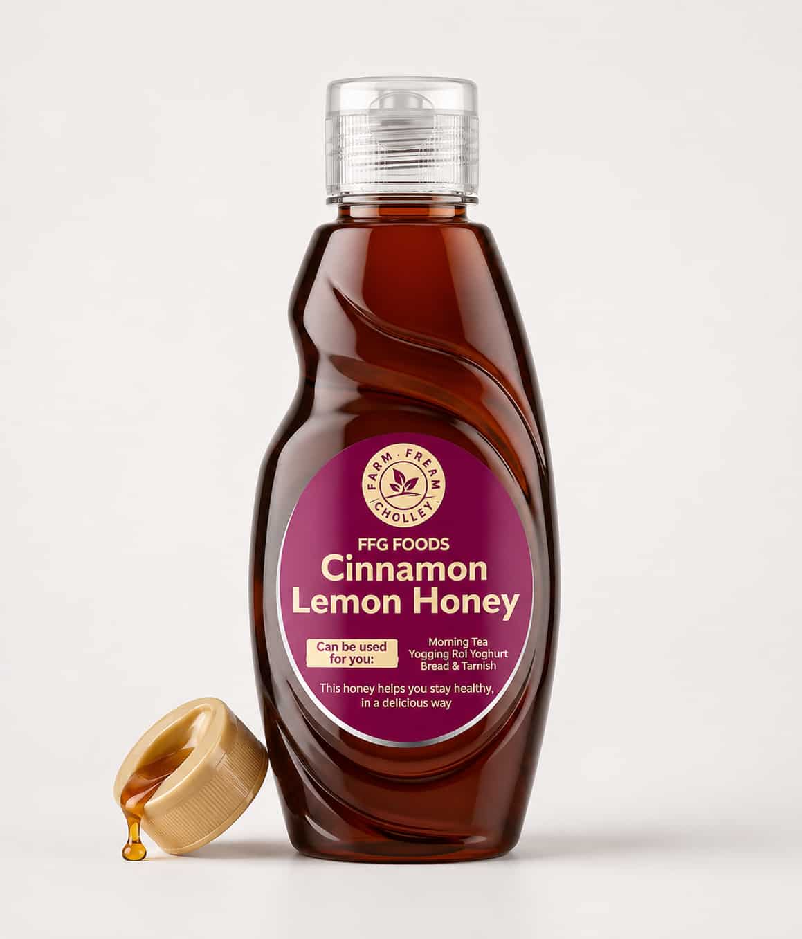 Cinnamon Lemon Honey in a bottle by FFG Foods