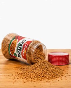 Jar of Jomo Ground Crayfish 100% natural seasoning, 100g, no MSG no preservatives