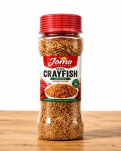 Jar of Jomo Ground Crayfish 100% natural seasoning, 100g, no MSG no preservatives